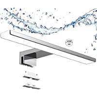 Los mejores  - Aogled Lámpara de Espejo Led Luz Baño 10W 820LM 40cm 230V 4000K-Lámpara de Acero Inoxidable 3 en 1 IP44 Clase II-Diseño…